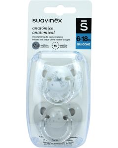 Suavinex Chupetes Anatómicos Silicona 6-18 meses