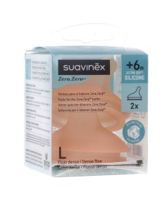 Suavinex Tetinas para Biberón Zero +6 Meses Flujo Denso