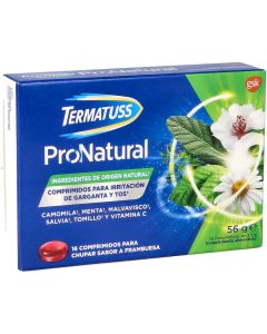 Termatuss Pronatural Irritación Garganta y Tos 16 Compr.