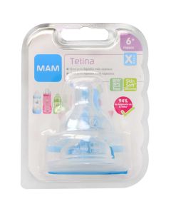 Mam 2 Tetinas de silicona +6 meses