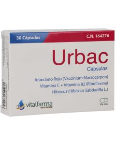 Urbac 30 cápsultas con Arándano Rojo