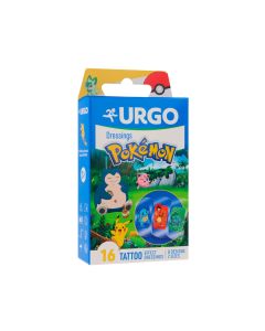 Apósitos Infantiles Tattoo Pokémon 16 uds de Urgo