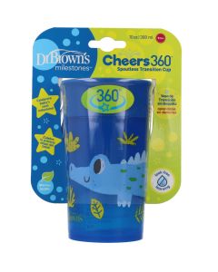 Dr. Browns Vaso de transición sin boquilla para aprender a beber Azul
