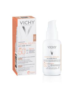 Vichy Fluido UV-AGE Daily SPF50+ Antiarrugas con Color 40 ml