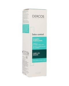 Vichy Dercos Champú Sebo Control Tratamiento Cabello Graso 200 ml