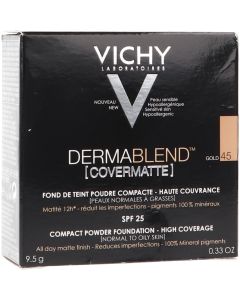 Vichy Dermablend Covermatte Maquillaje Compacto Tono 45 Dorado