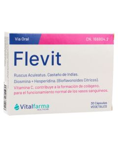 Vital Farma Flevit 30 Cápsulas - Complemento Alimenticio para la Salud Vascular