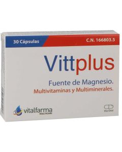 Vittplus multivitaminas 30 cápsulas