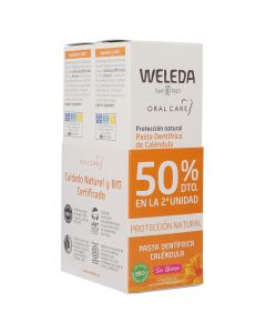Weleda Duplo Pasta Dentífrica de Caléndula 2x75 ml