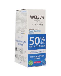 Weleda Duplo Pasta Dentífrica Salina Cuidado 6 en 1