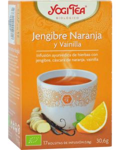 Yogi Tea Jengibre Naranja y Vainilla