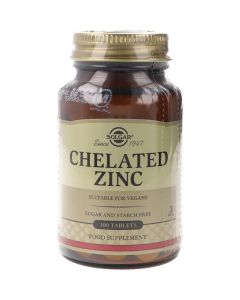 Solgar Chelated Zinc 100 Comprimidos