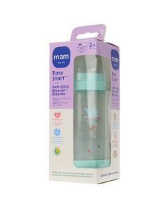 Mam Easy Start Biberón Anticólicos Silicona +2 meses Azul