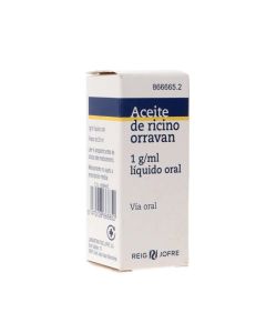 Aceite ricino orravan 1 g/ml líquido oral 1 frasco 25 ml