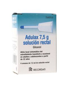 Adulax 7,5 g solución rectal 4 enemas 7,5 ml