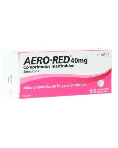 Aero red 40 mg 100 comprimidos masticables