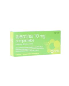 Alercina 10 mg 7 comprimidos recubiertos