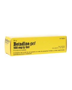 Betadine 100 mg/g gel cutáneo 1 tubo 30 g