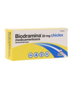 Biodramina 20 mg 12 chicles medicamentosos