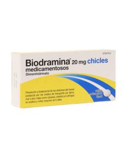 Biodramina 20 mg 6 chicles medicamentosos