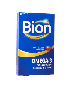 Bion Omega 3 | Omega-3 EPA & DHA + Probióticos en 1 Cápsula al Día