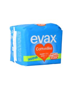Compresas Evax Cottonlike Super Alas 14 Unidades
