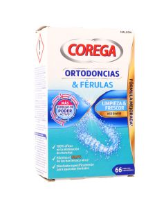 Corega Ortodoncias y Férulas 66 Tabletas