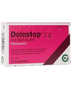 DOLOSTOP 1 G COMPRIMIDOS, 10 comprimidos