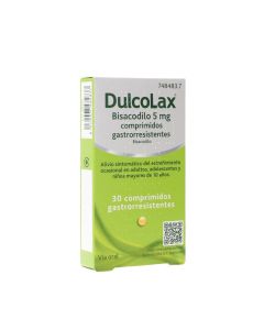 Dulcolaxo bisacodilo 5 mg 30 comprimidos gastrorresistentes