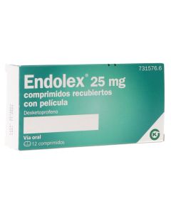 Endolex 25 mg 12 comprimidos
