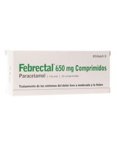 Febrectal 650 mg 20 comprimidos