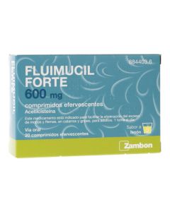 Fluimucil forte 600 mg 20 comprimidos efervescentes