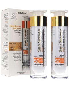 FrezyDerm Pack Duplo Sun Screen Cara Color SPF50+ 2x50 ml