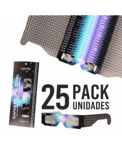 Gafa para Eclipse Solar Pack de 25 Uds.Certificado EN ISO 12312.2-2015