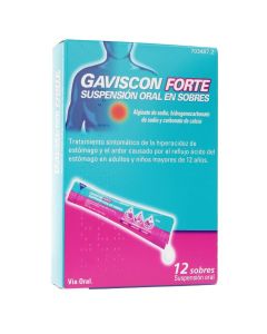 Gaviscon forte 12 sobres suspensión oral 10 ml