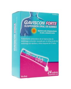 Gaviscon forte 24 sobres suspension oral 10 ml