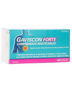 Gaviscon forte 48 comprimidos masticables