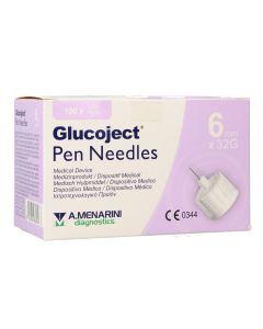 Glucoject Pen Needles 6mm 32G, 100 Uds.