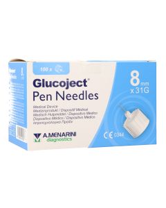 Glucojet Pen Needles 8mm x 31G, 100 Uds.