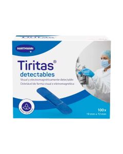 Tiritas Detectables Azules Hartmann - Pack 100 uds