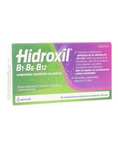 Hidroxil b1-b6-b12 30 comprimidos recubiertos