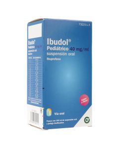 Ibudol pediatrico 40 mg/ml suspension oral 1 frasco 150 ml + jeringa oral