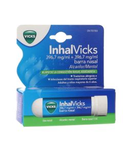 Inhalvicks 396,7 mg/ml + 396,7 mg/ml barra nasal 1 aplicador