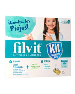 Filvit Kit Tratamiento Total | Loción + Champú + Peine y Gorro de Regalo