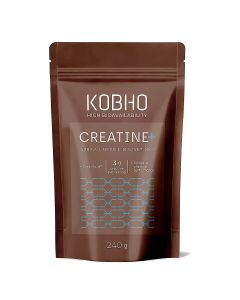 Kobho Creatina Plus 240 g | Creatina con L-Arginina y Enzimas Digestivas