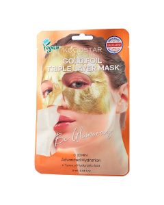 Mascarilla Triple Capa Dorada | Hidratación Profunda con Efecto Spa