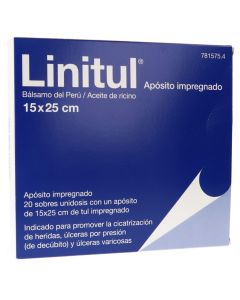 Linitul 20 apósitos impregnados 15 x 25 cm