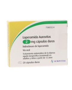 Loperamida Aurovitas 2 mg 20 Cápsulas