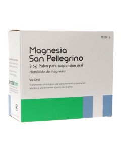 Magnesia san pellegrino 3,6 g 20 sobres polvo para suspensión oral