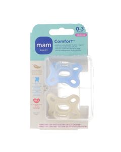 Mam Chupetes Comfort color Azul y Blanco 0-3 meses